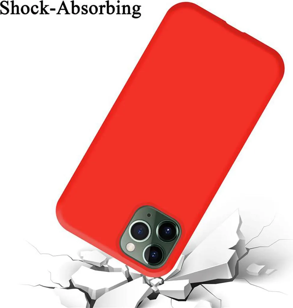 Cadorabo custodia protettiva per Apple iPhone 11 PRO MAX caso in rosso telefono cellulare Custodia Cover TPU Etui - 4