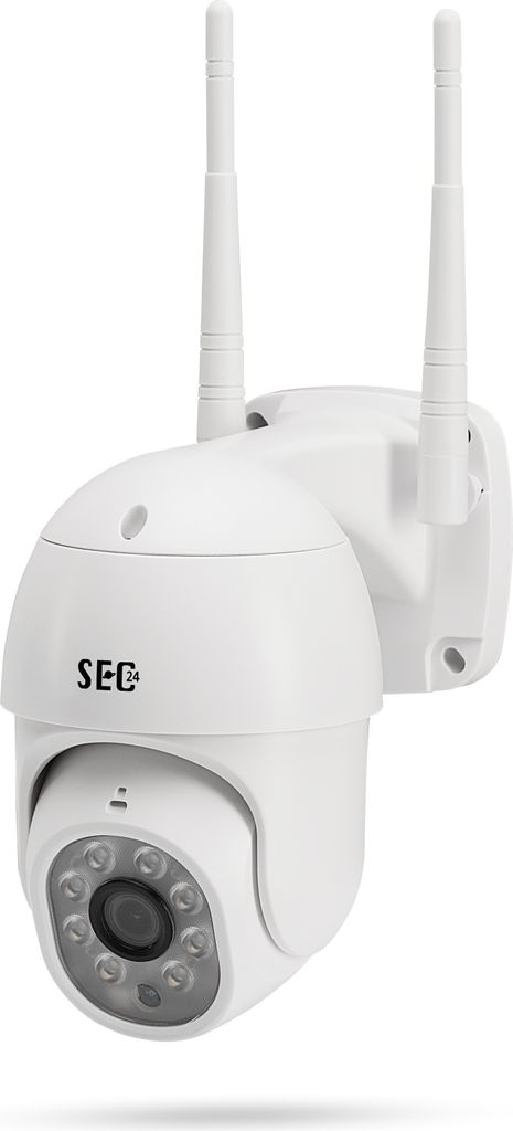 SEC 24 Überwachungskamera Aussen WLAN, Outdoor Kamera Überwachungs PTZ 1080P, Mit Bewegungsmelder,Sirenen-Alarm,Farb-Nachtsicht, 2-Wege-Audio, We...