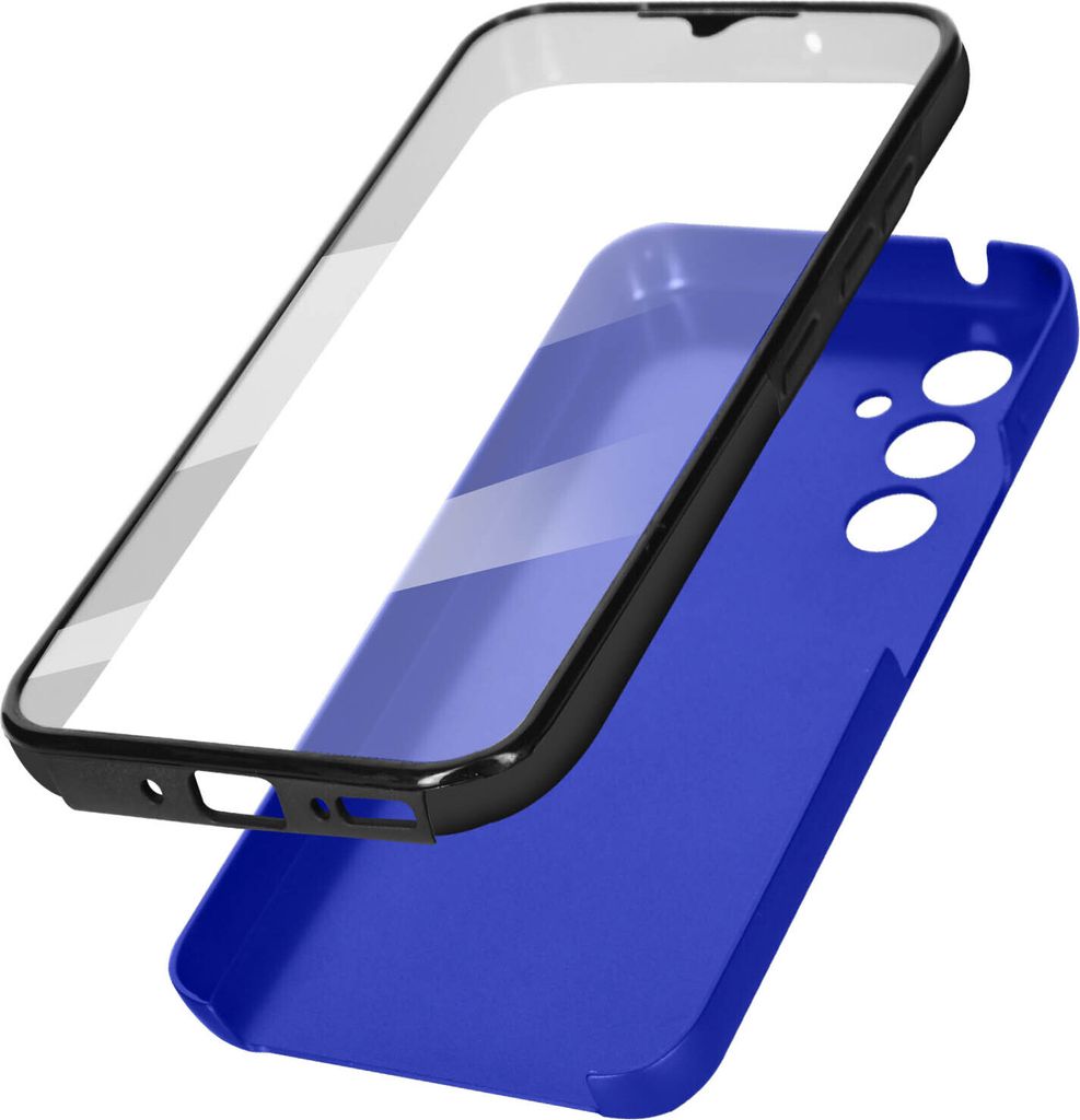 Avizar, Schutzhülle für Samsung Galaxy A54 5G, Vorder- + Rückseite, Blau