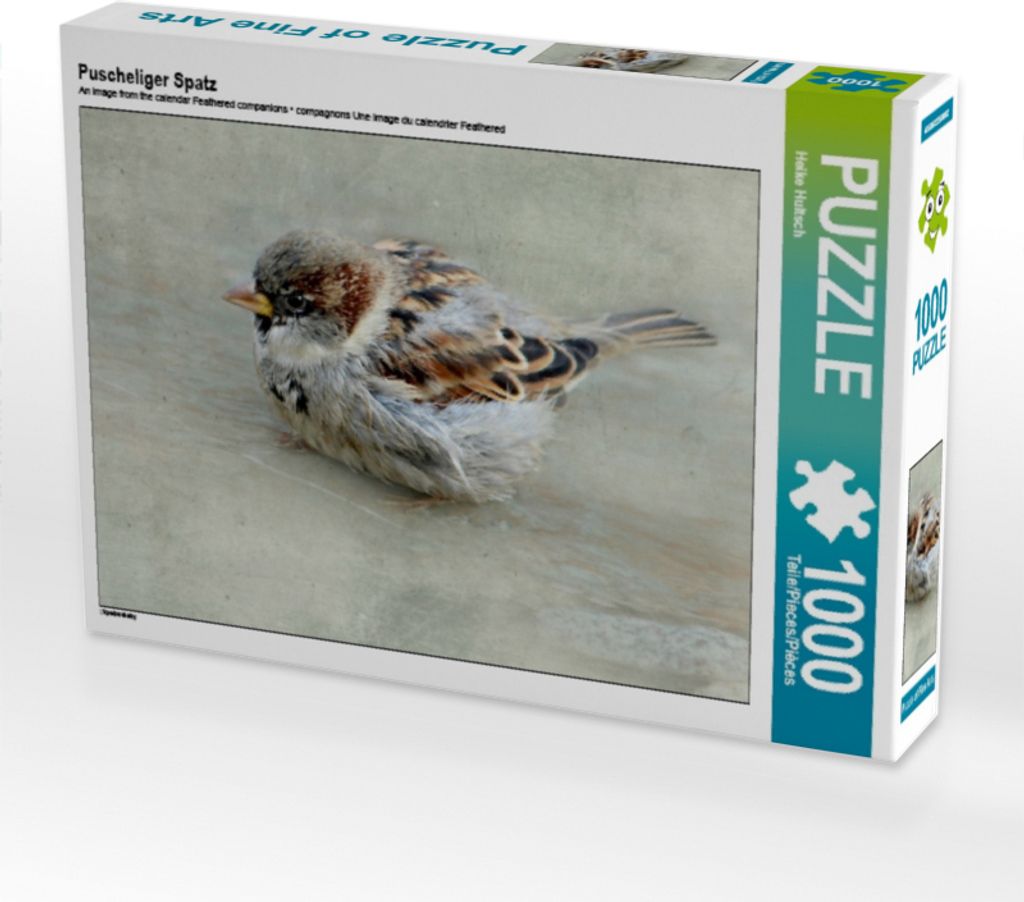 Calvendo Puscheliger Spatz 1000 Teile Puzzle quer 640x480mm, Hultsch Heike; 7303222