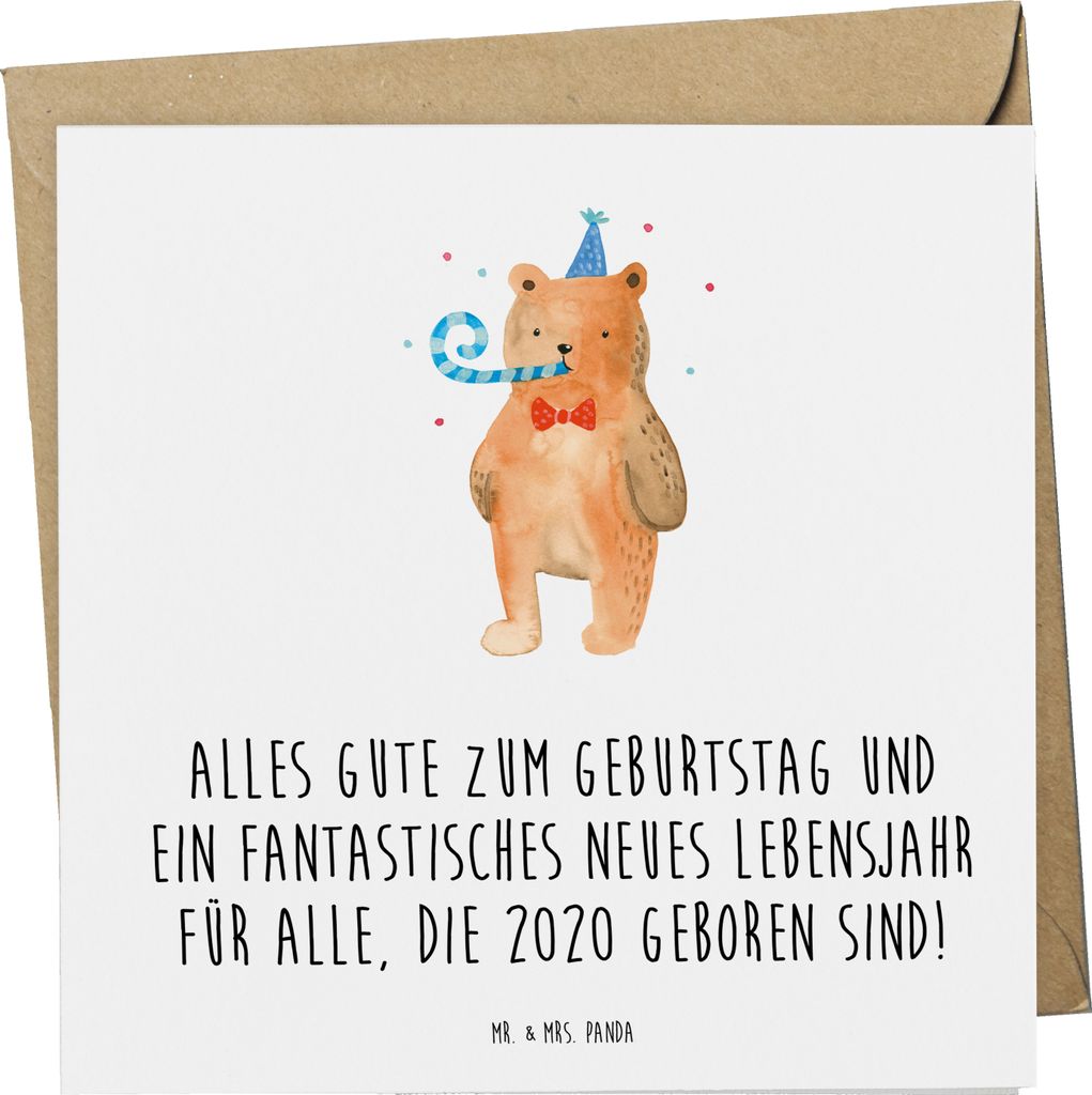 Mr. & Mrs. Panda Grußkarte 2020 Geburtstag Glückwünsche - Weiß - Geschenk, Geburtstagsglück, wunderbare Wünsche, Happy Birthday, besonderes J...