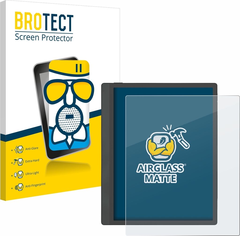 BROTECT Entspiegelungs Schutzglas für Boox Tab Ultra C Pro Schutzfolie Panzer Folie Glas Display Schutz matt