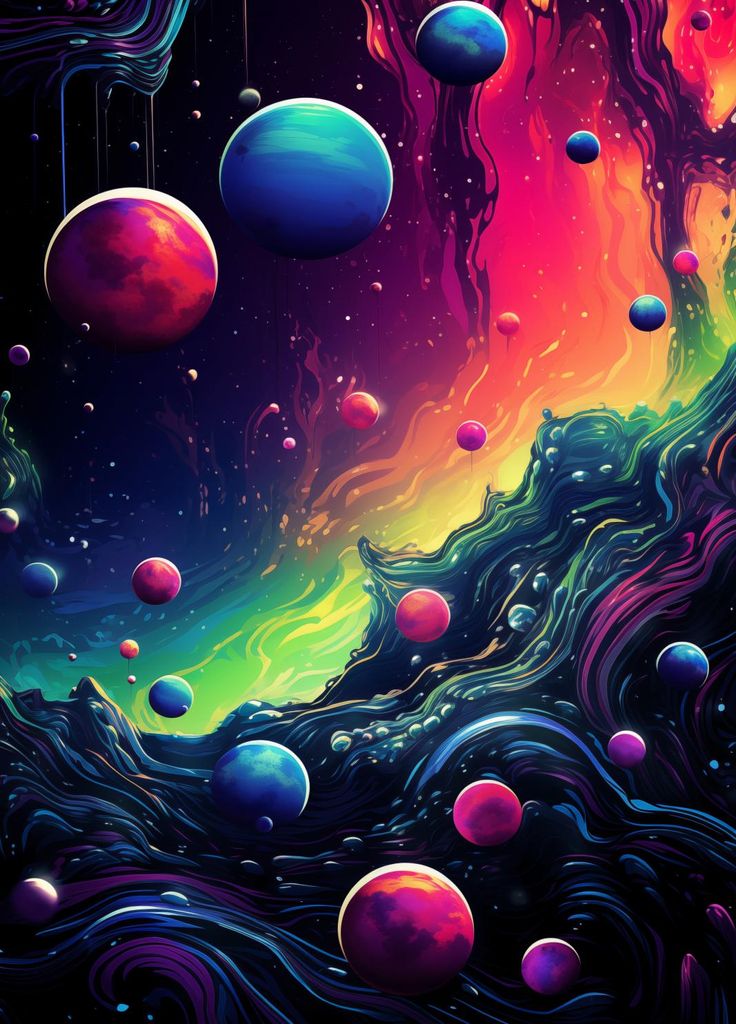 Plakat 39,5x55cm Kaleidoskop der Galaxien