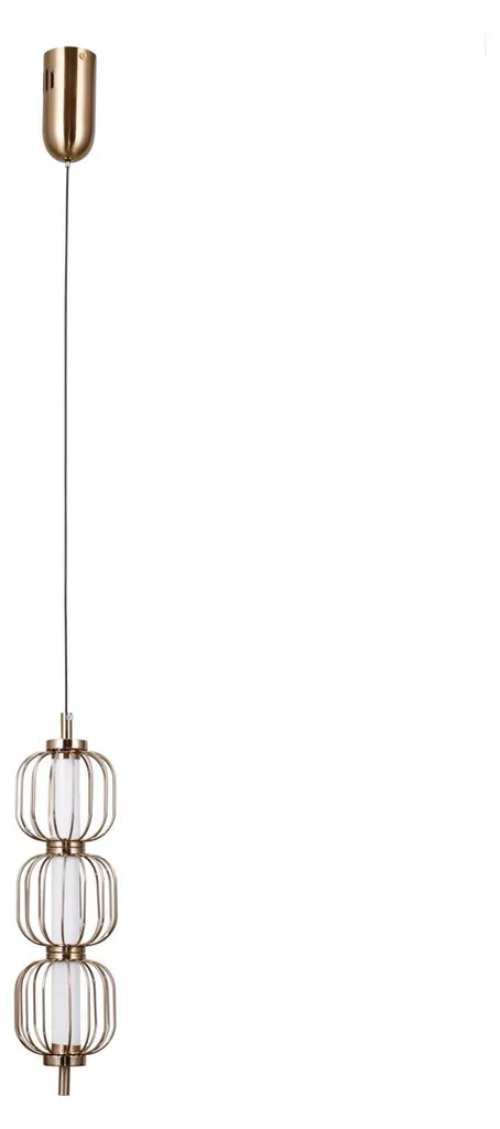 Lampe LED suspendue 12W PEDRO PND-34405-3V-HBR Italux - Design Laiton