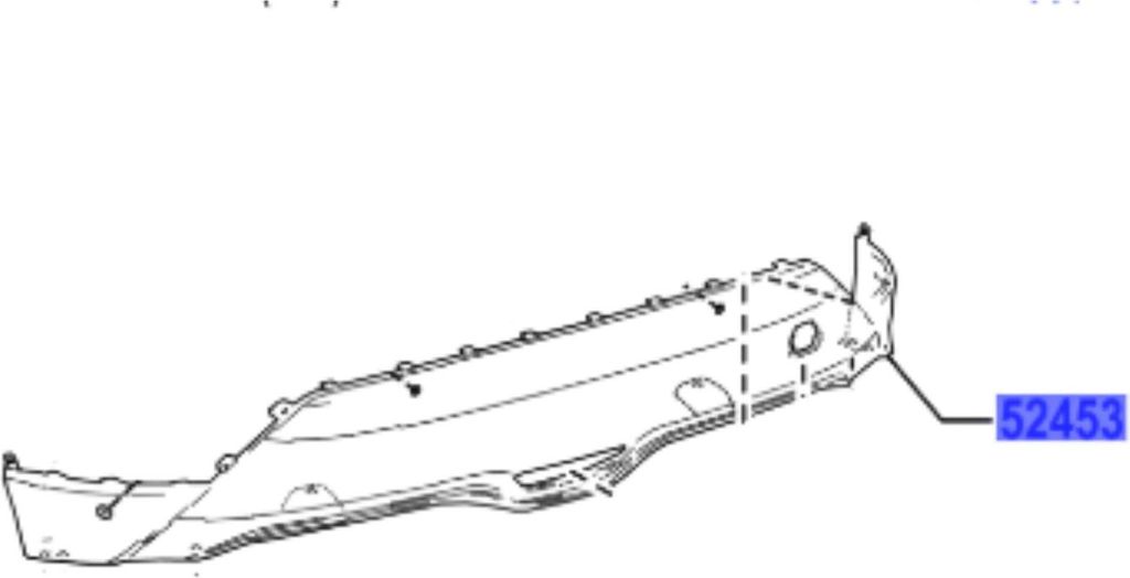 TOYOTA C-hr Heckschürze Stoßstange 52453-F4140 OE