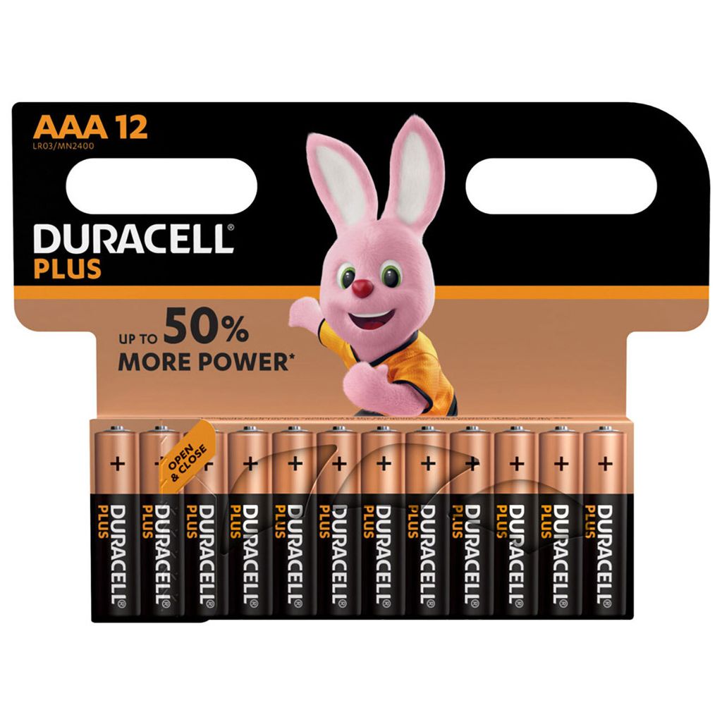 DURACELL Batterie PLUS Power, PG=12ST, Micro 1,5 V, MN2400 Plus Power