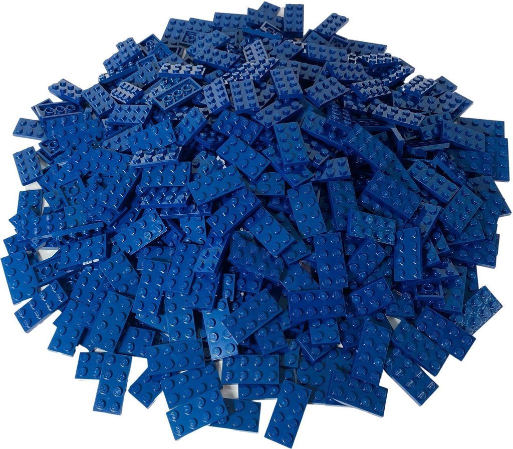 LEGO 2x4 Platten Bauplatten Dunkelblau - 3020 NEU! Menge 100x
