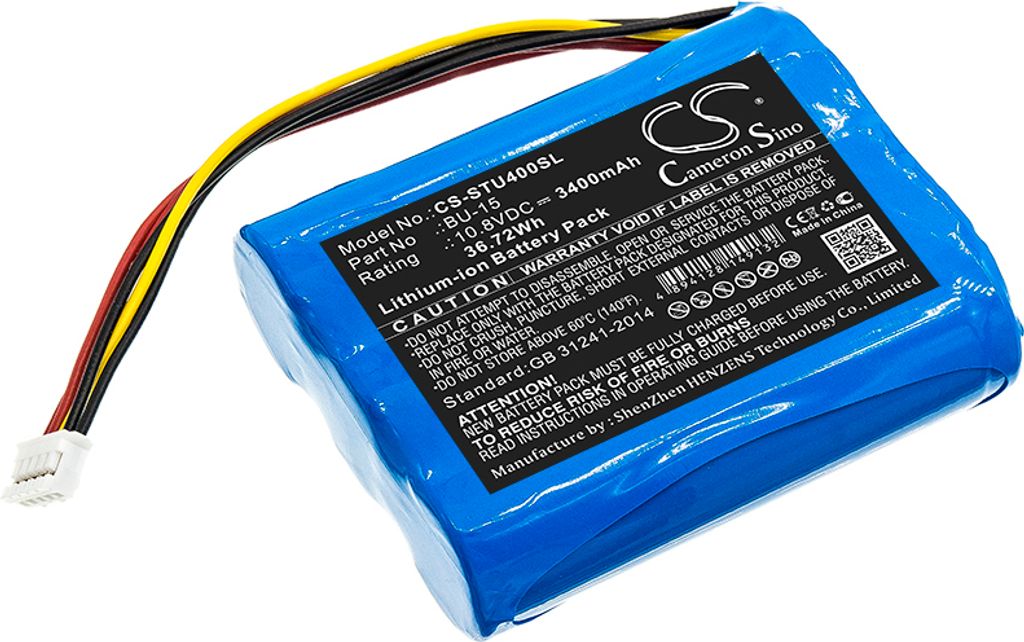 TECHTEK Akku Kompatibel mit [Sumitomo] T-400S, T400S Ersetzt BU-15