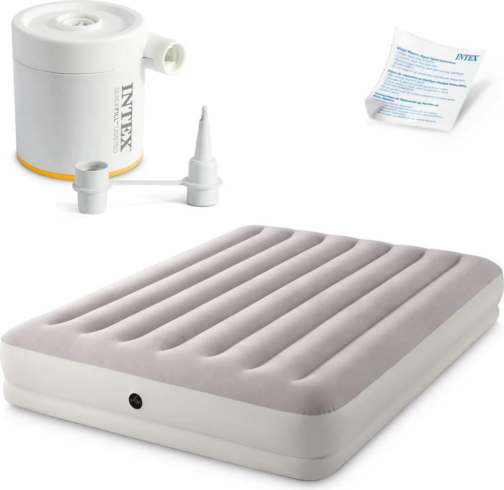Matelas gonflable double 203x152x30 cm avec pompe Image du produit 
