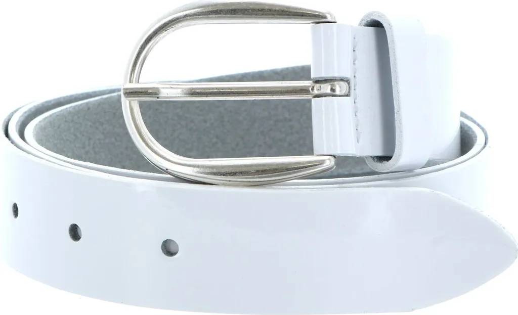 Vanzetti The Power of Patent Leather White - Cintura Donna 30mm W80