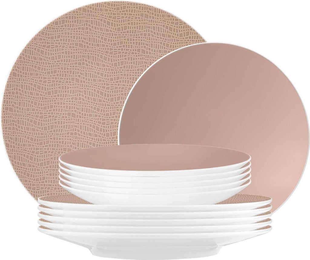 Seltmann Weiden Life Fashion Tafelservice 12-teilig Posh Rose