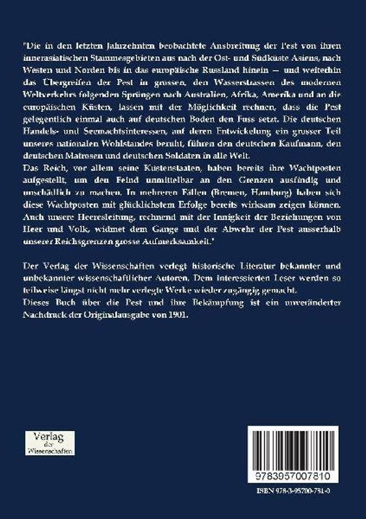 Die Pest und ihre Bekämpfung