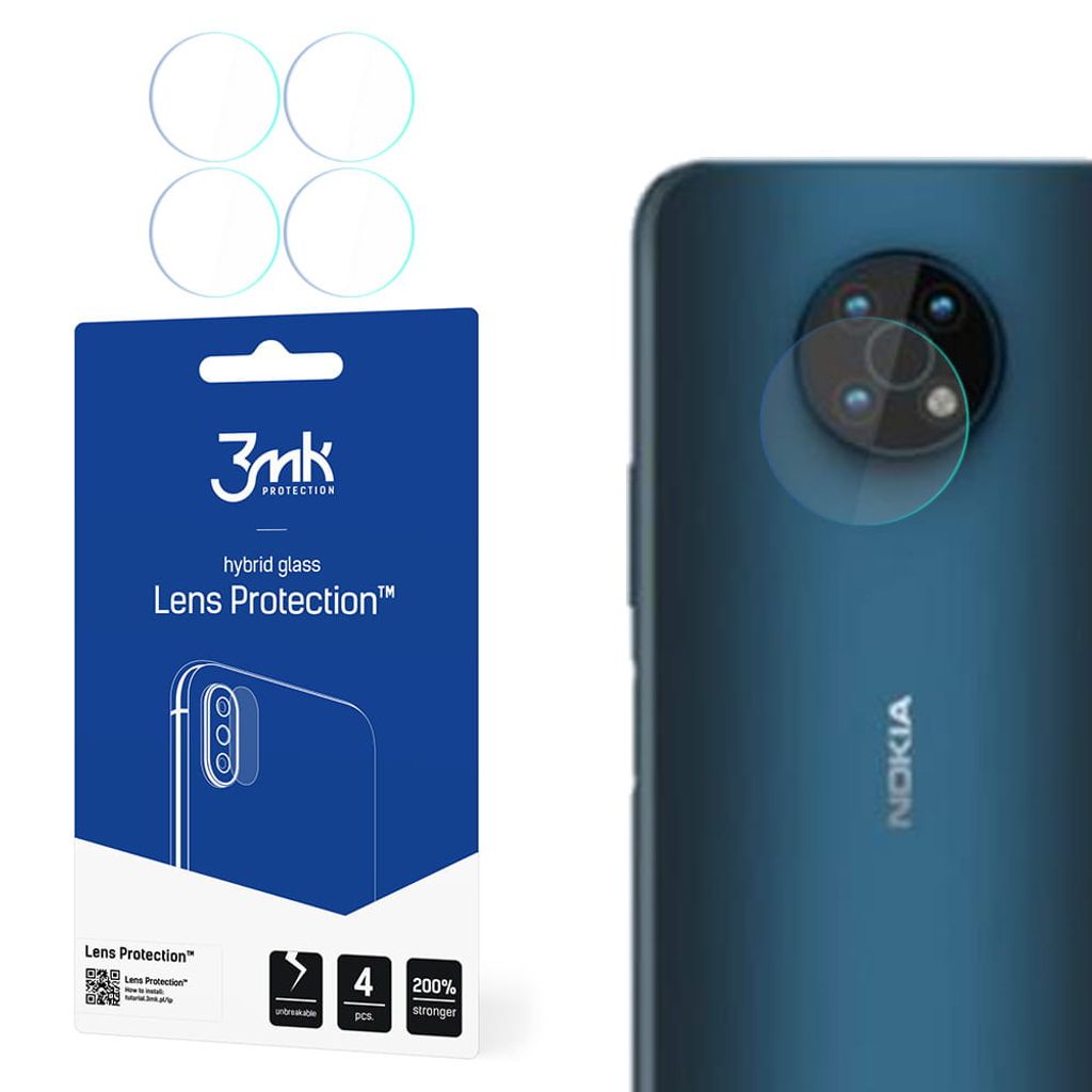 3mk Hybridglas Lens Protection für Nokia G300 5G Kamera Objektiv Kameralinse 0,16mm 6H (4 Stück)