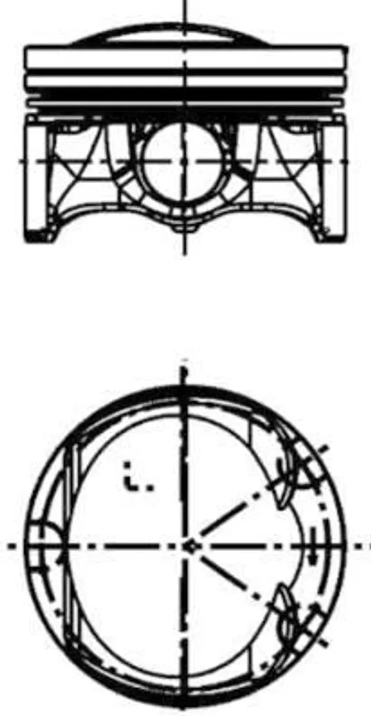 Piston Alliage Renforcé KOLBENSCHMIDT 41197600 Résistant à l'Usure