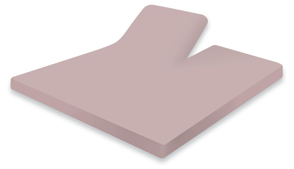 Eleganzzz Split-Topper-Spannbetttuch Jersey Stretch – Rosa – 160x200 – 2-teilig & dehnbar