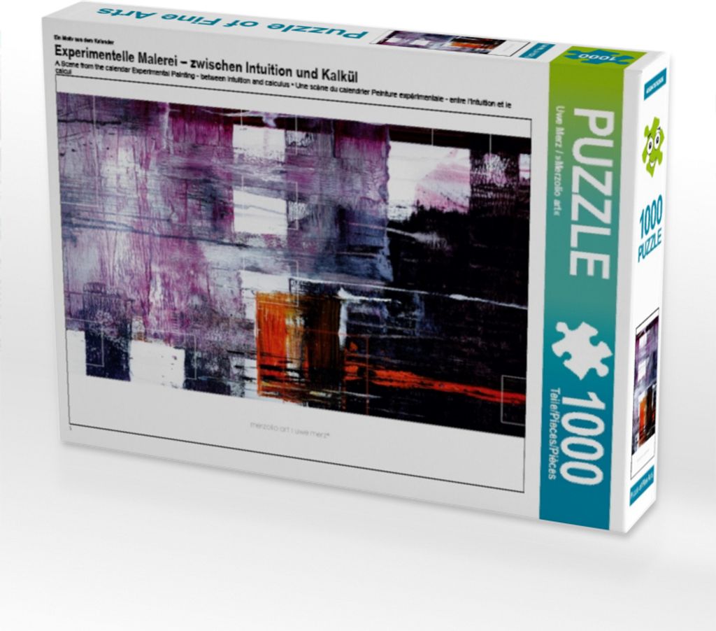 Calvendo Ein Motiv aus dem Kalender Experimentelle Malerei – zwischen Intuition und Kalkül 1000 Teile Puzzle quer 640x480mm, Merz / »Merzolio a...