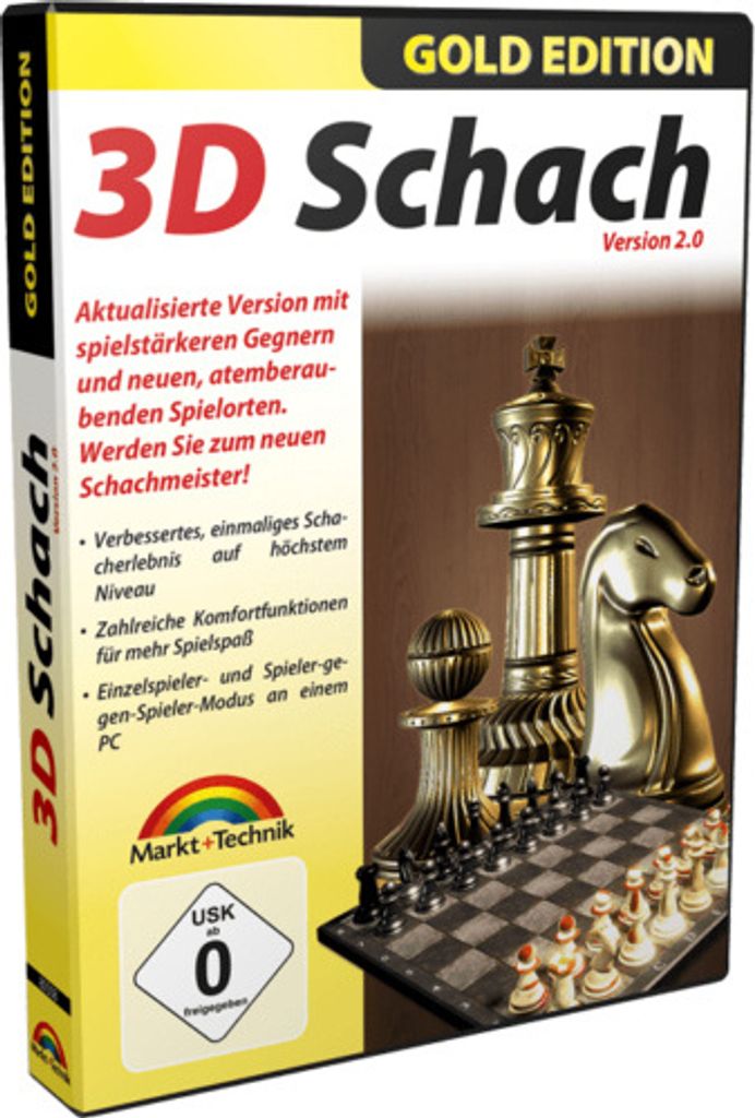 3D Schach Vers. 2.0 Gold Edition Produktbild 