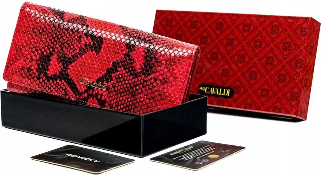 Regala Eleganza: Portafoglio Donna 4U Cavaldi in Pelle Rosso Theraj