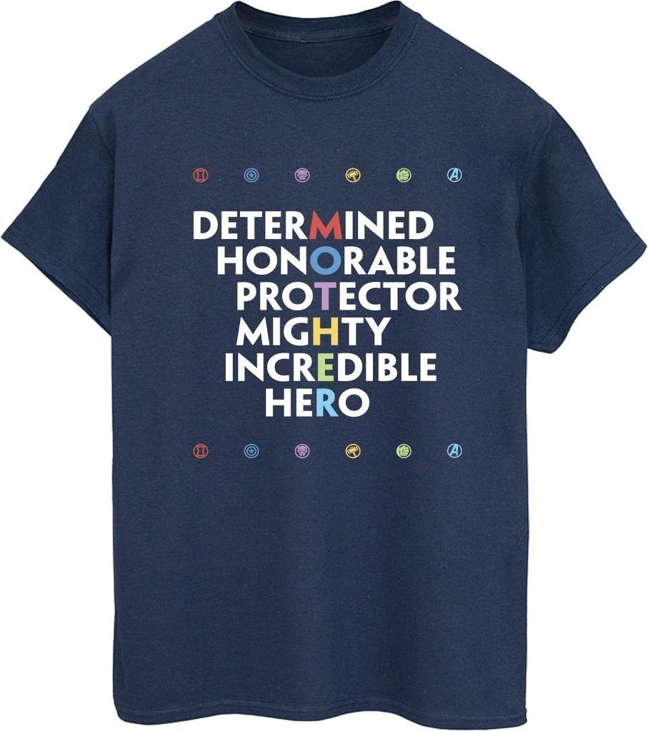 Marvel - "Avengers Mother" T-Shirt für Damen BI5007 (M) (Marineblau)