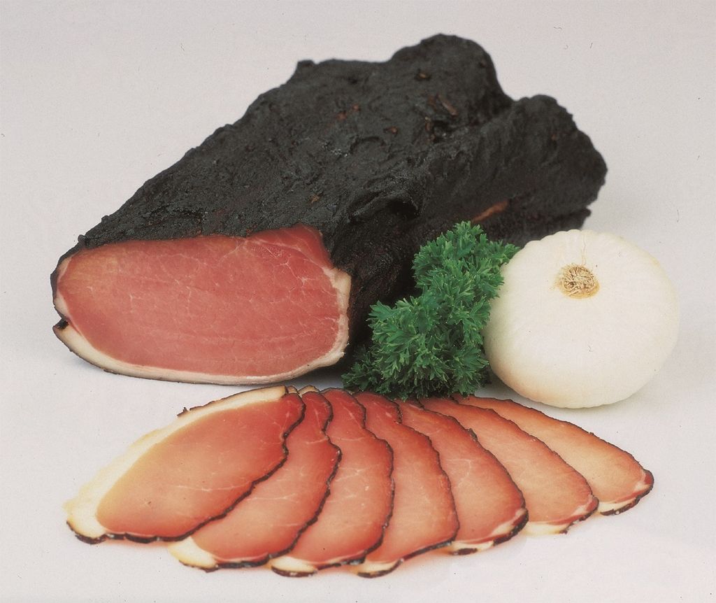 Food-United Hüttenspeck 300g rohgeräucherter Schweinerücken Produktbild 