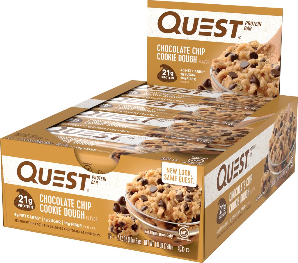 QUEST Nutrition | Quest Bar | Different Flavors Chocolate Chip Cookies