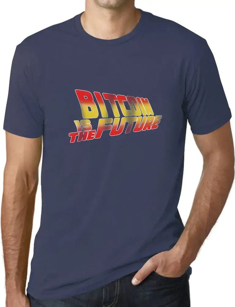 Herren Grafik T-Shirt Bitcoin ist die Zukunft Krypto hodl btc – Bitcoin Is The Future Crypto Hodl Btc – Öko-Verantwortlich Vintage Jahrgang Ku...