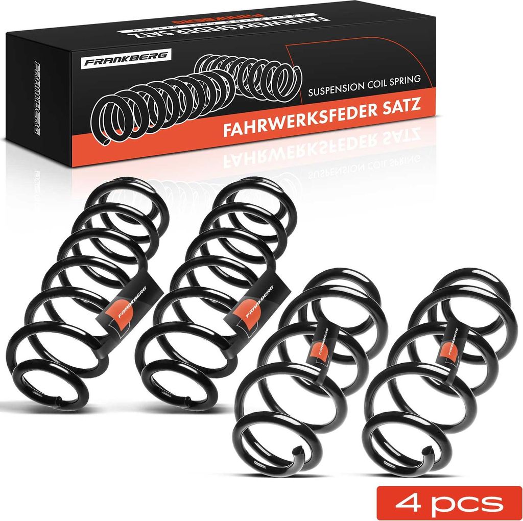 Frankberg 4x Fahrwerksfeder Vorne Hinten für Audi A4 Allroad 8KH 2.0L