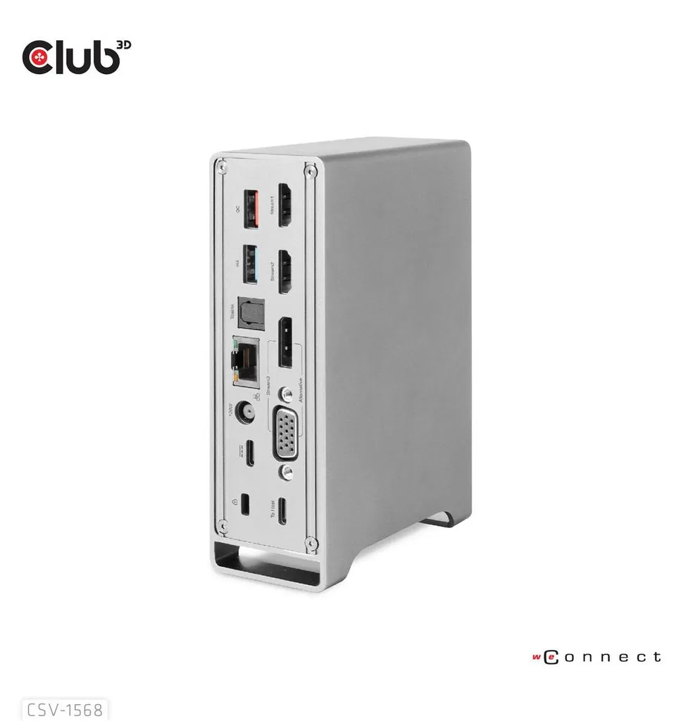 Dock USB-C Club3D 4K 120W avec 6 Ports USB 3.0 et Triple Sortie Vidéo