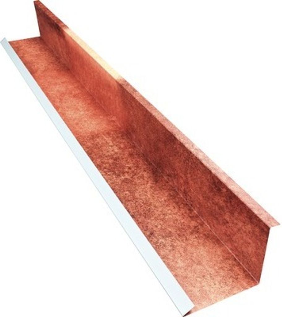 PRECIT Wandanschlußblech für Metallziegel Spanish Andalusia 1000 mm x 100 mm x 115 mm