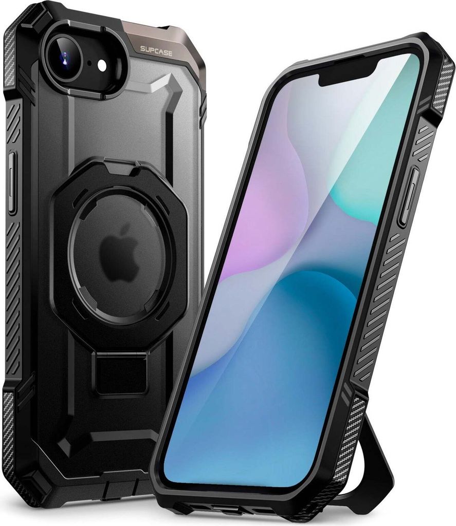 Supcase, Hülle iPhone 16e Stoßfest MagSafe Ring, Schwarz Produktbild 
