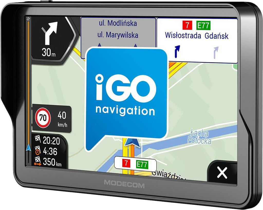 MODECOM FreeWAY CX 7.3 NAVIGATION FÜR PKW UND LKW iGO Navigation Truck (Europa, jährliches Update)