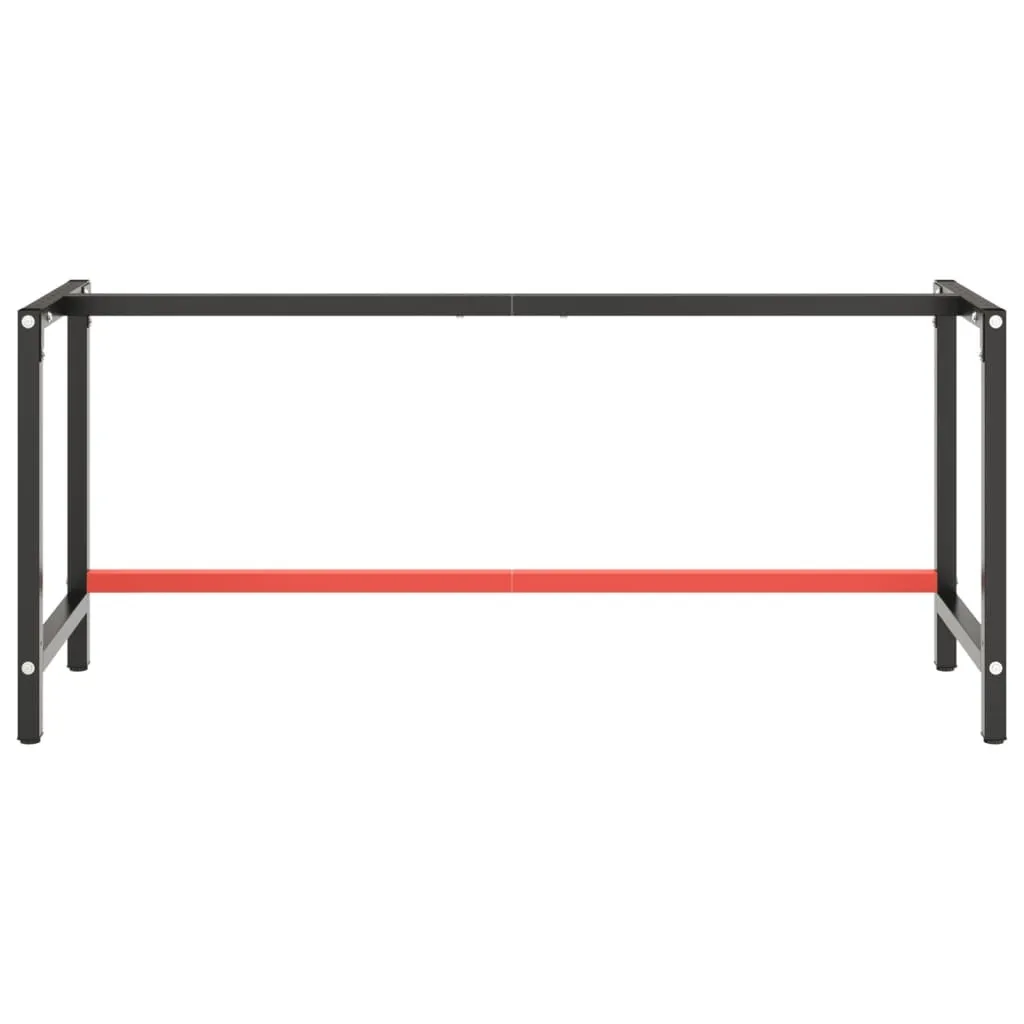 Bâti d'établi en métal bicolore 180 cm - Structure stable et durable