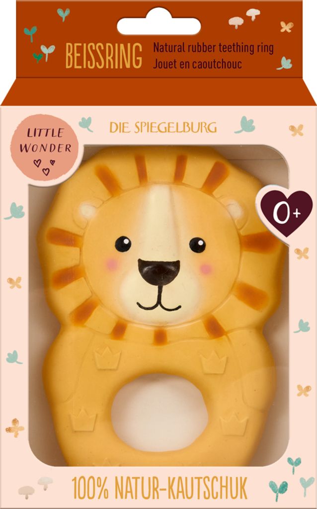 Beißring aus Naturkautschuk Löwe - Little Wonder Produktbild 