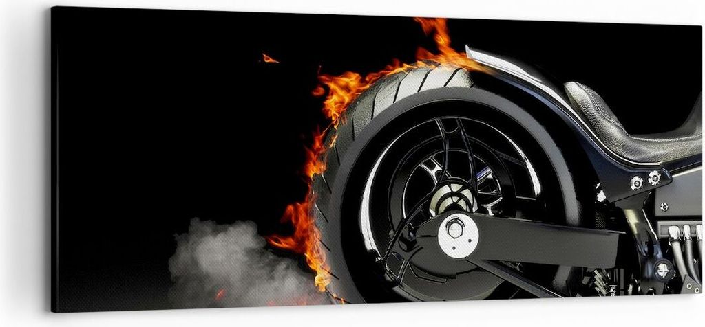 Bild auf Leinwand - Leinwandbild - Zerhacker geschwindigkeit stahl mann - 120x50cm - Wand Bild - Wanddeko - Leinwanddruck - Bilder - Kunstdruck - L...