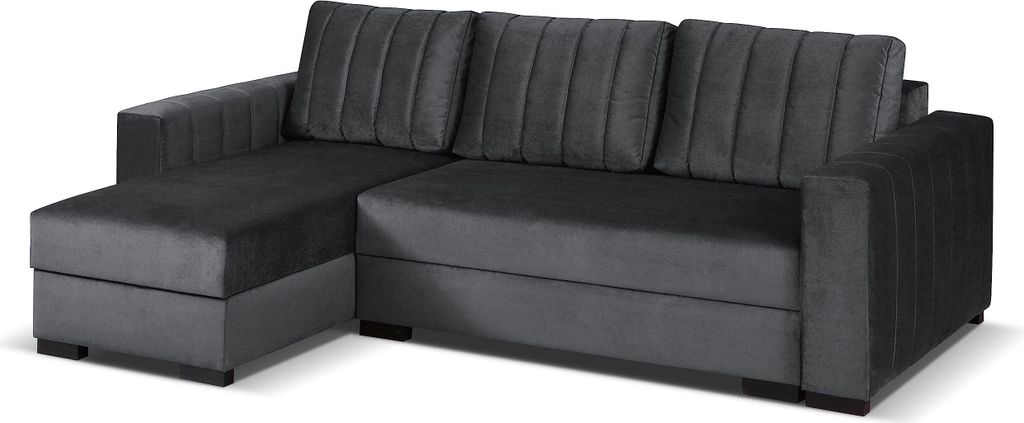 MEBLE-LUX - Universal Ecksofa mit Schlaffunktion und 2 Bettkasten VERA I 242cm Breit Sofa L Form I Eckcouch mit Schlaffunktion I Universal Ecke (Re...