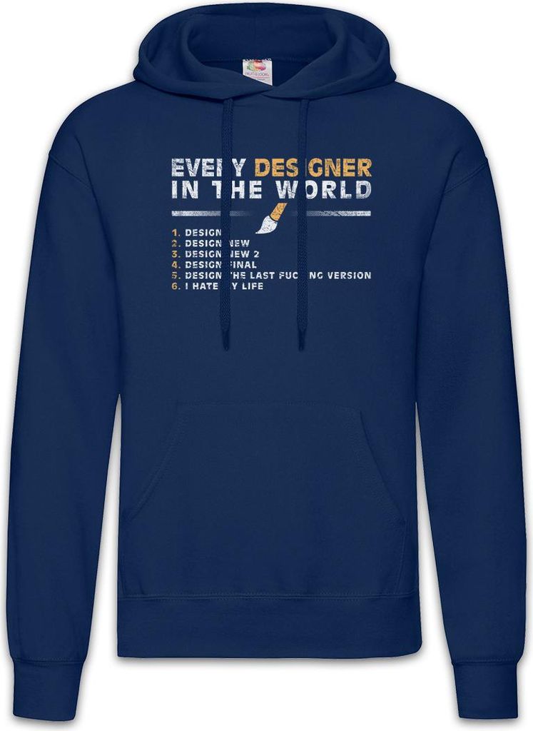 Urban Backwoods Every Designer In The World, Herren Hoodie, Farbe: Navy, Größe: S