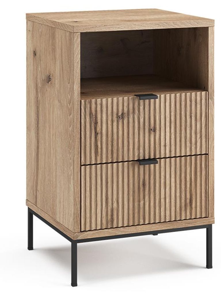 Mesilla de noche Vicco Eliza Roble vikingo/ 40 x 66 cm con Imagen del producto 