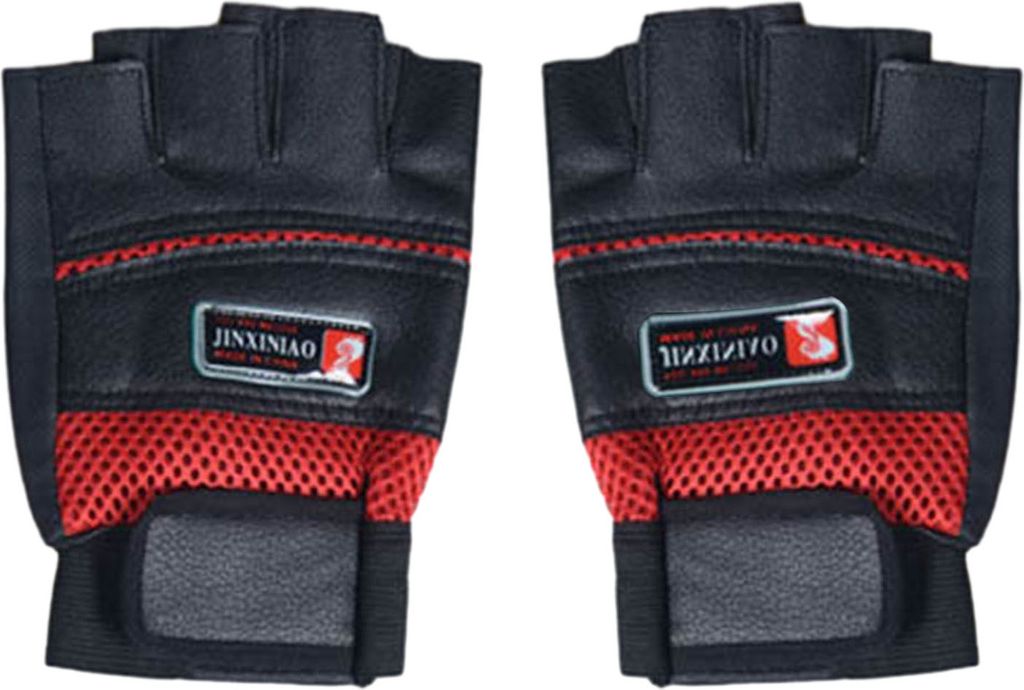 1 Paar Trainingshandschuhe für Fitnessstudio und Bodybuilding, rutschfest und verschleißfest, Sporthandschuhe zum Gewichtheben, atmungsaktive Hal...