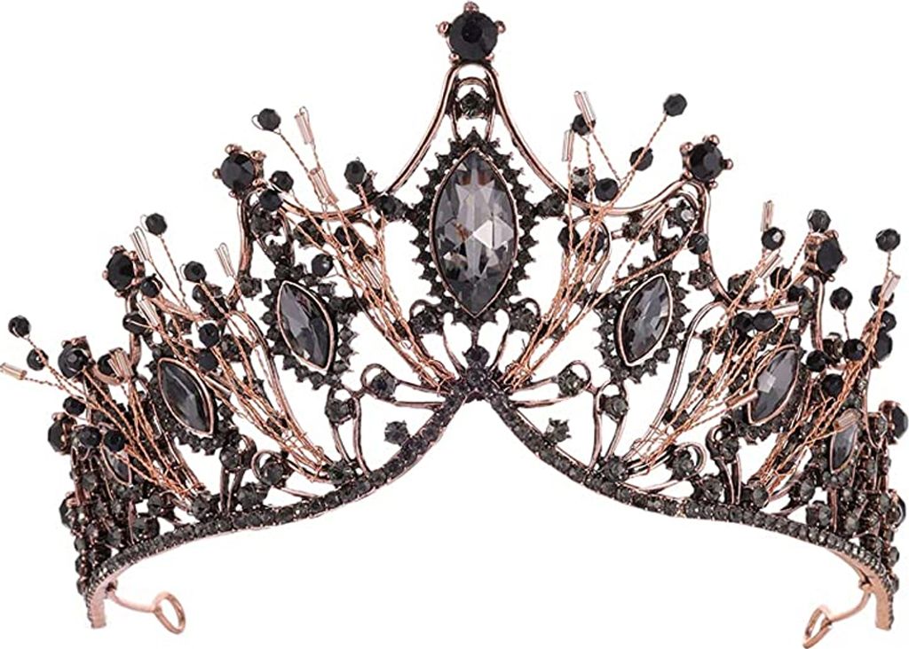 Queen Crown Gothic Strass Hochzeit Diademe und Krone für Produktbild 