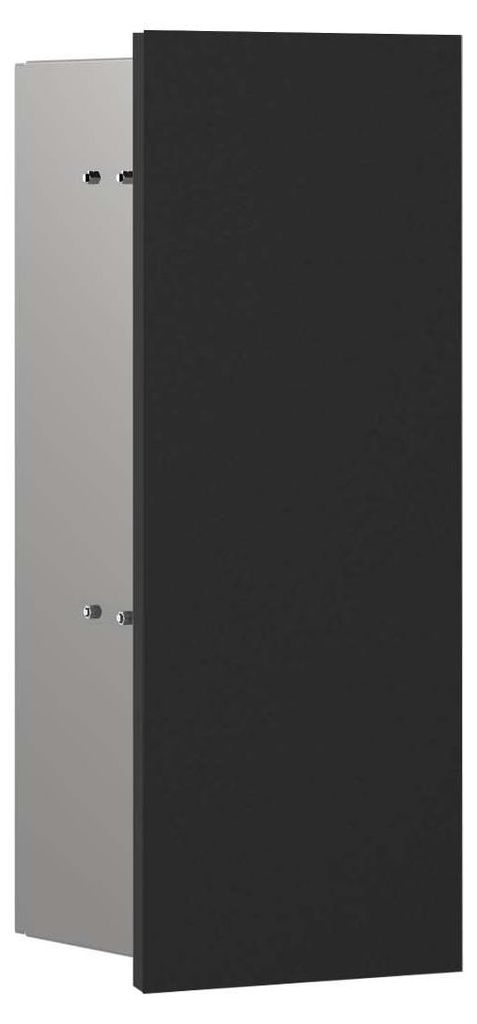 emco asis pure Toilettenbürstengarnitur-Modul, Unterputzmontage, Türanschlag links, Glasfront, 436x170mm, 975528504