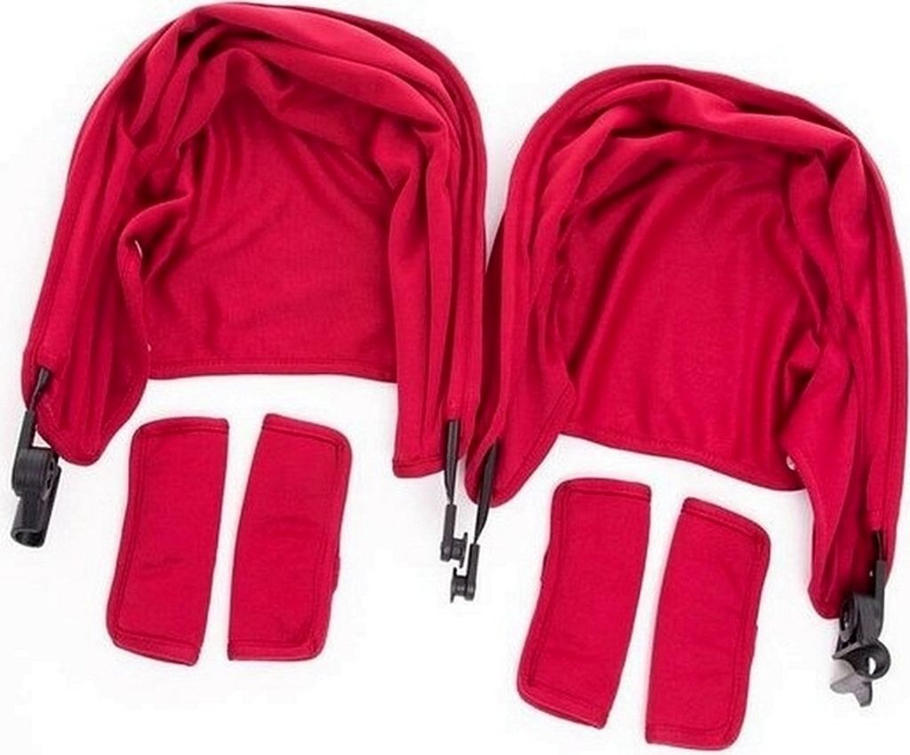 Baby Monsters Sun Hood Pram Easy Twin Color Pack - Bordeaux