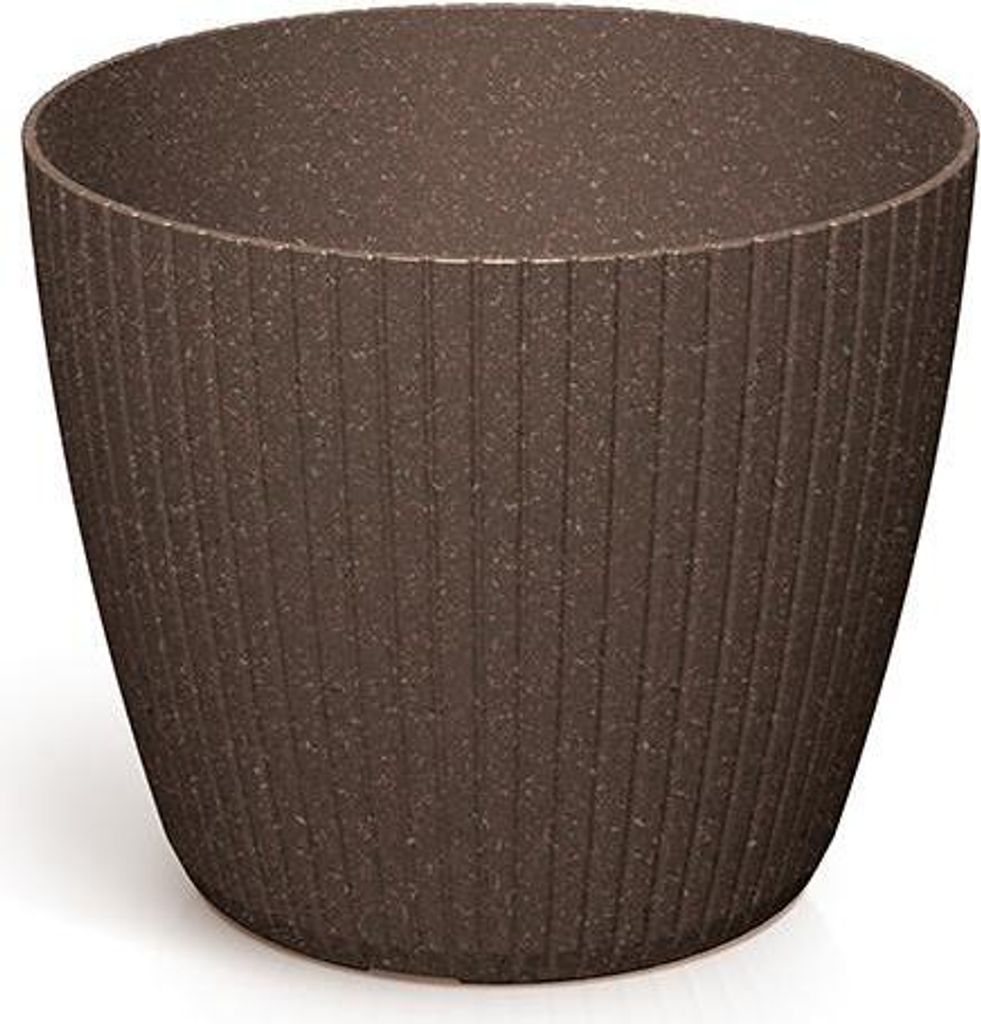 Doniczka Okrągła Lamia Round Eco Wood Dlam140W Kawa Eco