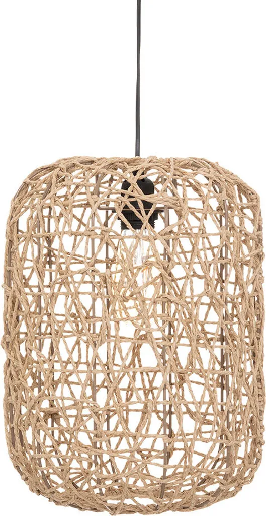 Suspension Luminaire Design Perrin Beige 28 cm pour Salon et Bureau