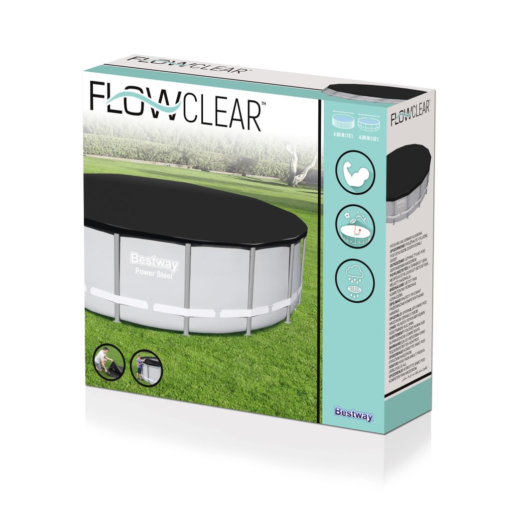 Bestway Poolabdeckung Flowclear 488 cm Produktbild 22