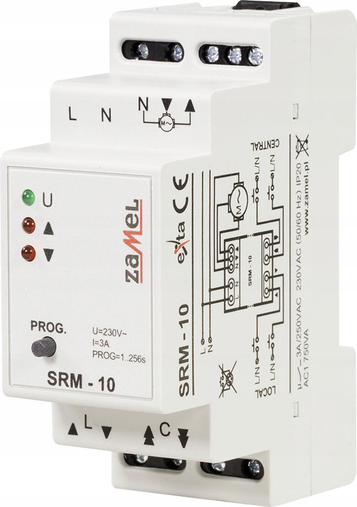Ovládání rolet 230V AC, SRM-10, exta Zamel Obrázek produktu 
