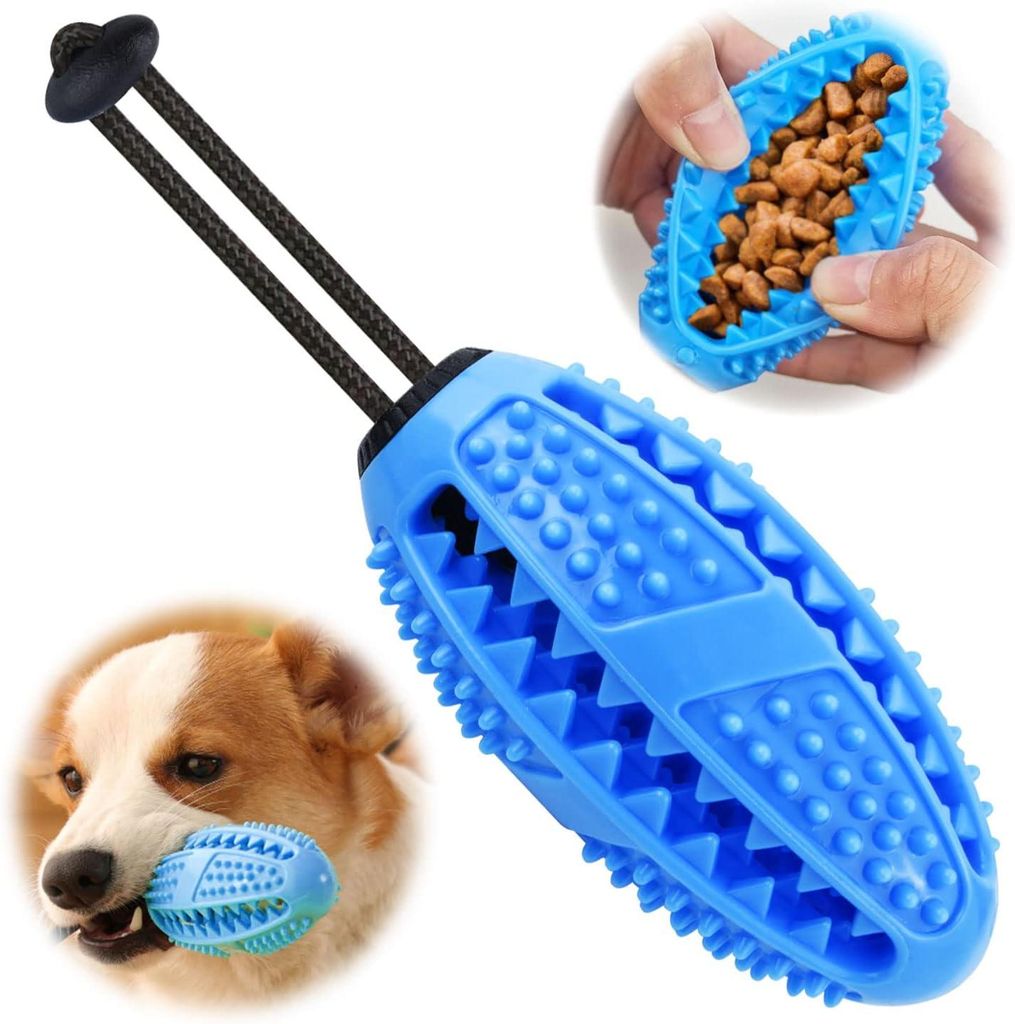 Hundespielzeug, Hundezahnbürste, Kauspielzeug, Zahnbürste, Intelligenzspielzeug, robustes Naturkautschuk, Zahnreinigung, Aktivität für große, ...