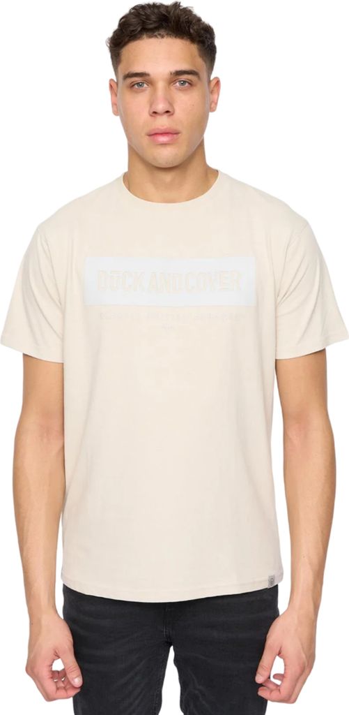 Duck and Cover - "Chatts" T-Shirt für Herren BG1657 (M) (Naturweiß)