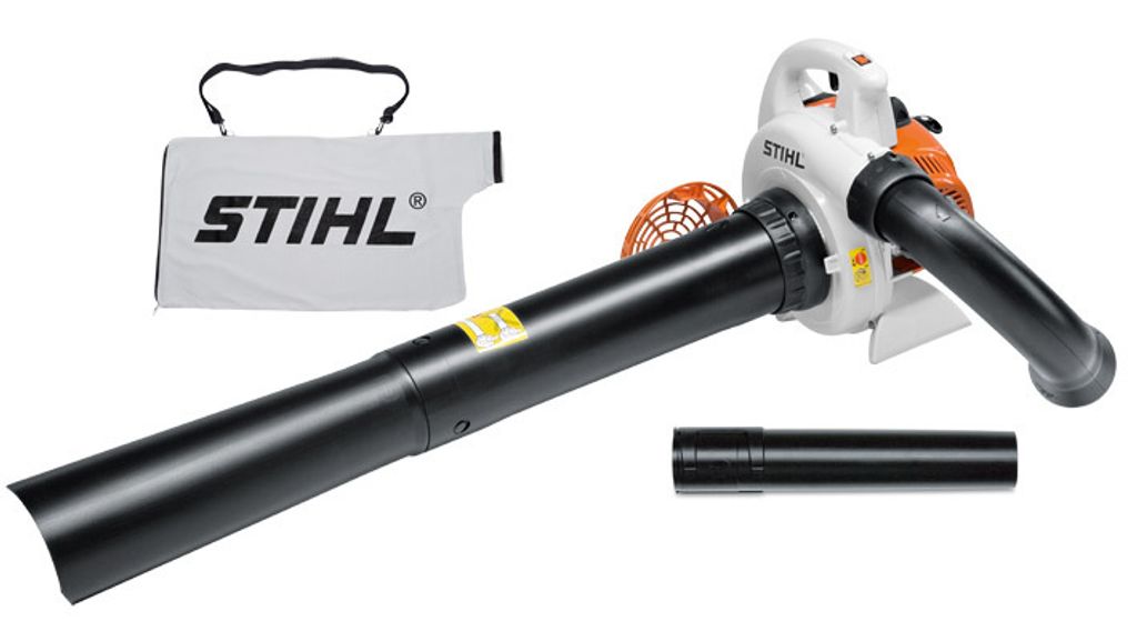 Stihl SH 56 Benzin-Laubgebläse/Sauger mit integriertem Häckselwerk, Grasfang hinten