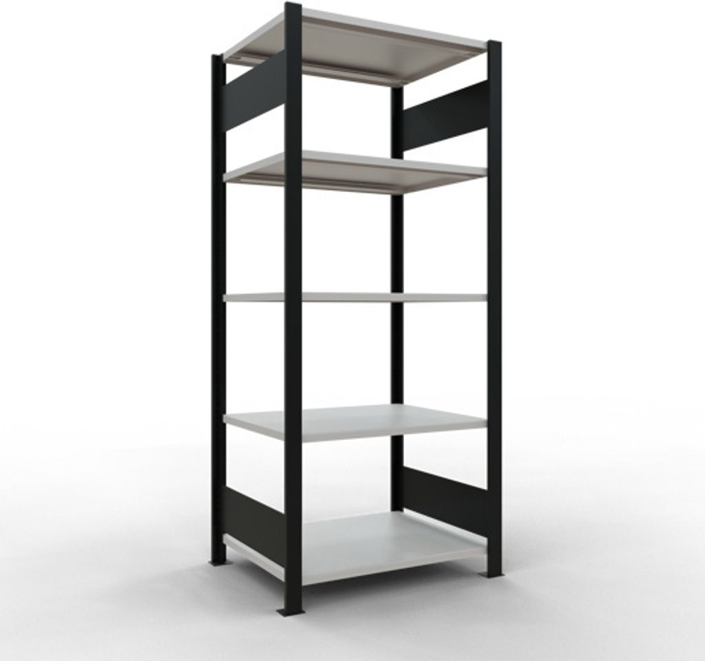 Schulte Büro-Fachbodenregal MULTIplus150 Stecksystem ohne Produktbild 