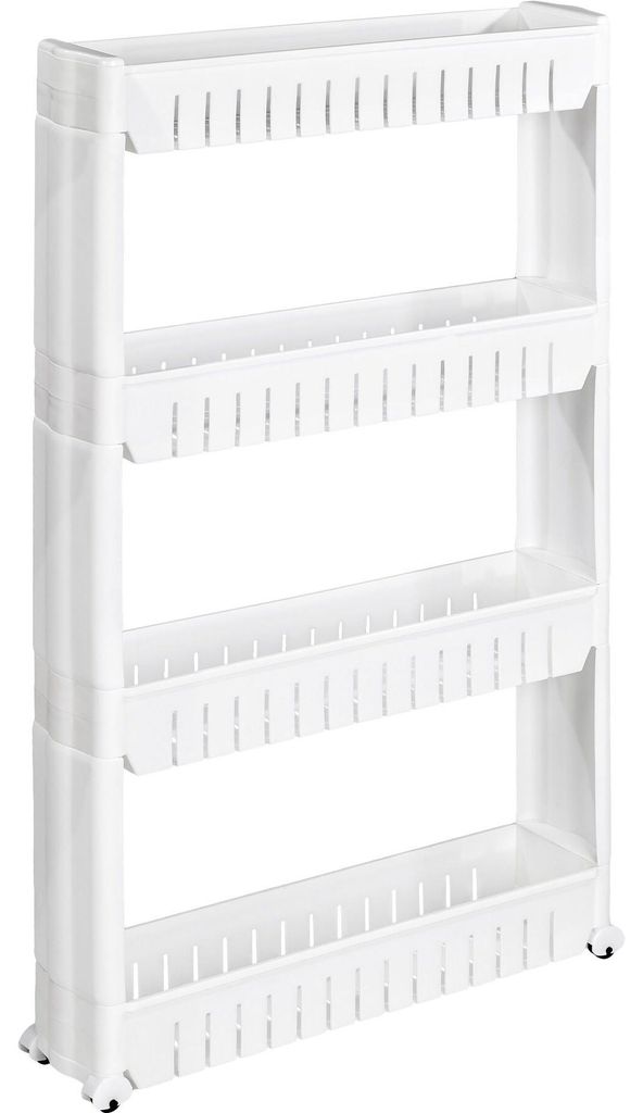 tectake® Nischenregal Joe 4 Ebenen 54 x 12 x 101 cm Produktbild 
